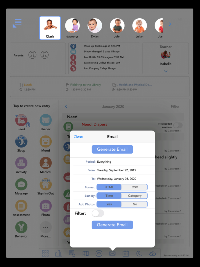 Baby Connect Newborn Tracker
