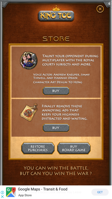 King Toe app screenshot 3