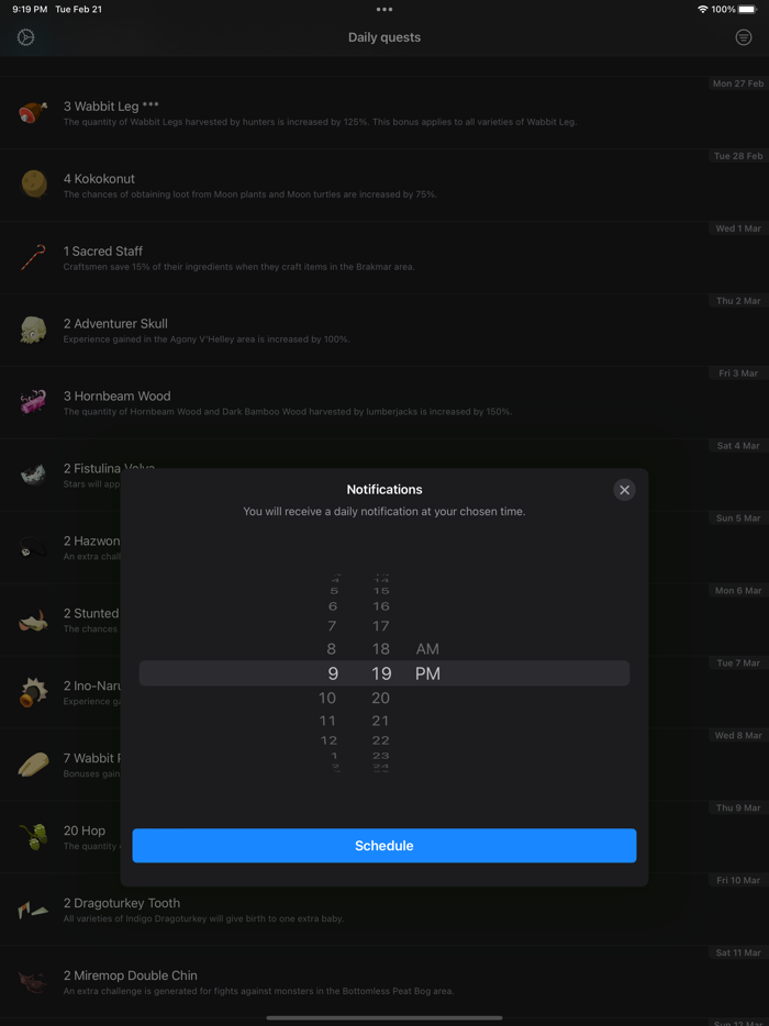 Almanax - Dofus Touch