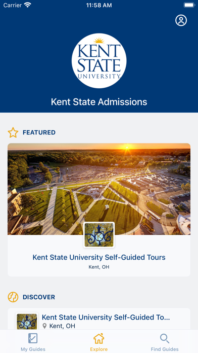 Kent State Admissions Screenshot