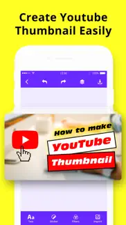 thumbnail maker: yt banner art iphone screenshot 1