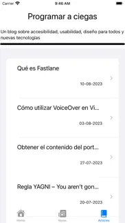 programar a ciegas rss iphone screenshot 3