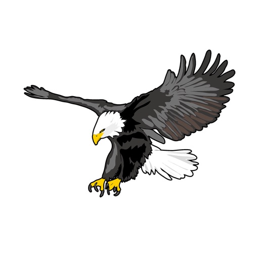 Sticker eagle icon