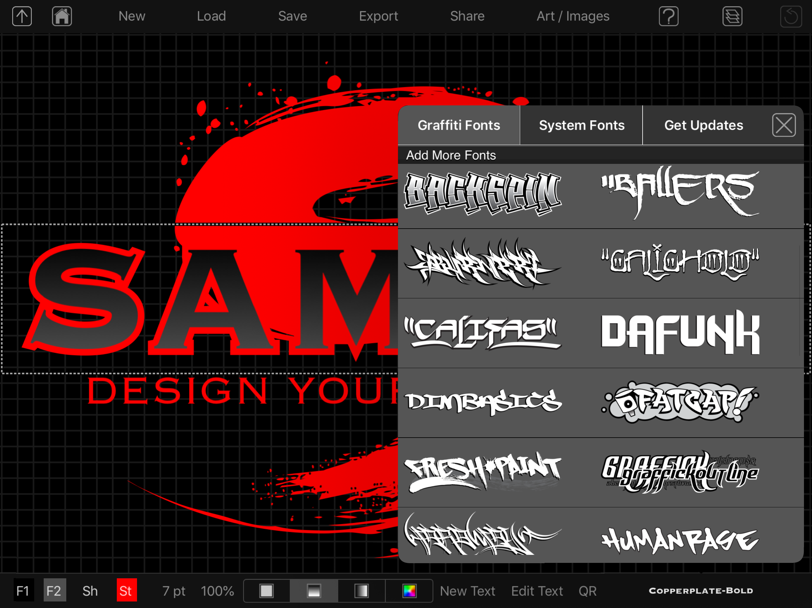 Graffiti Fonts - Graffwriter