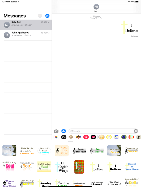 Screenshot #4 pour Christian Music Stickers