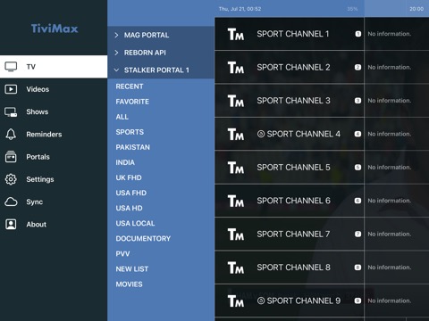 Tivimax IPTV Player (Mobile)のおすすめ画像1