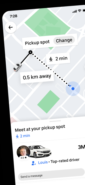 ‎Uber - Request a ride Screenshot