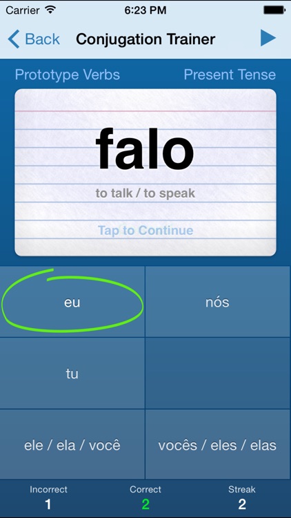 Portuguese Verbs Trainer