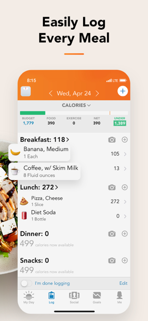 ‎Lose It! – Calorie Counter Screenshot