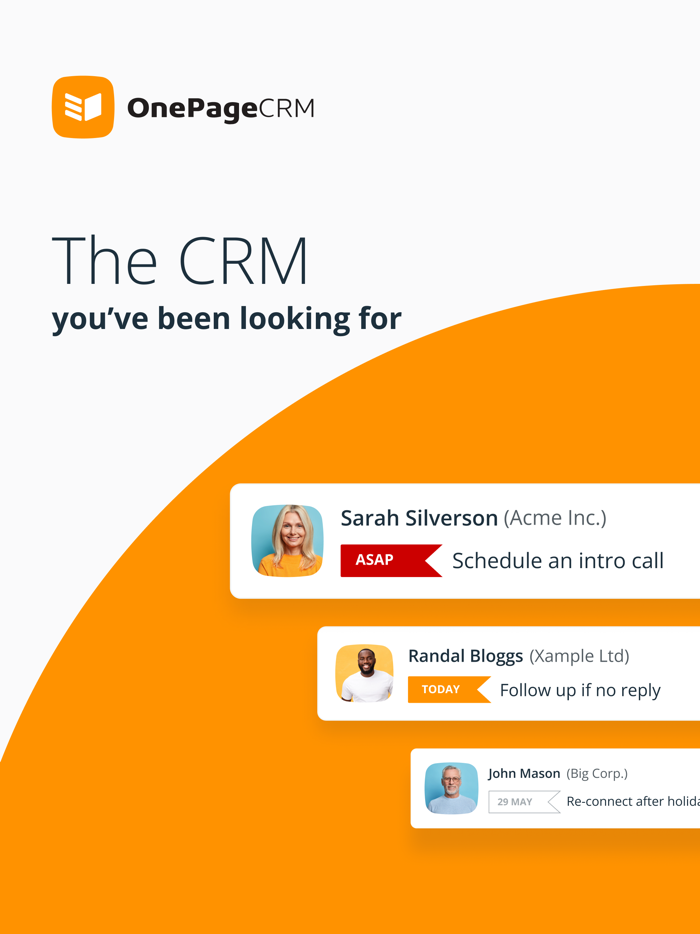 OnePageCRM - CRM and To-Do List