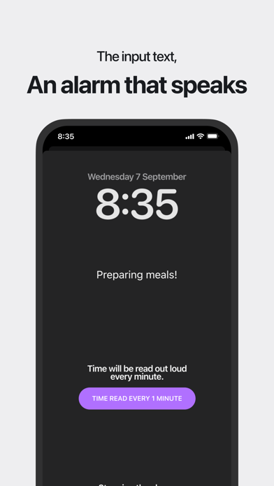 Talking Voice Alarm - Reminder Screenshot