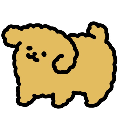 animated poodle sticker
