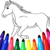 馬のぬりえページ - iPhoneアプリ