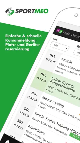 Game screenshot SPORTMEO Kursverwaltung & mehr mod apk