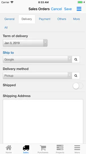 Screenshot von Nano Sales Manager auf dem iPhone 4