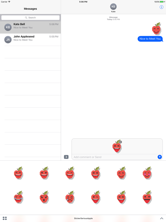 Screenshot #6 pour Sticker Me: Serious Apple