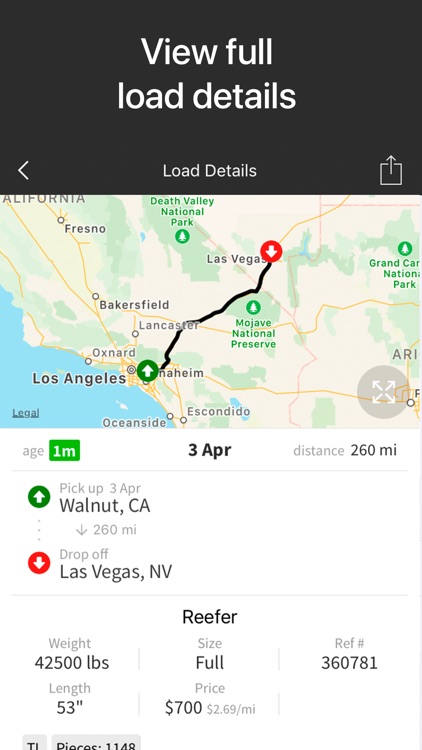 Doft Load Board, Truck Loads