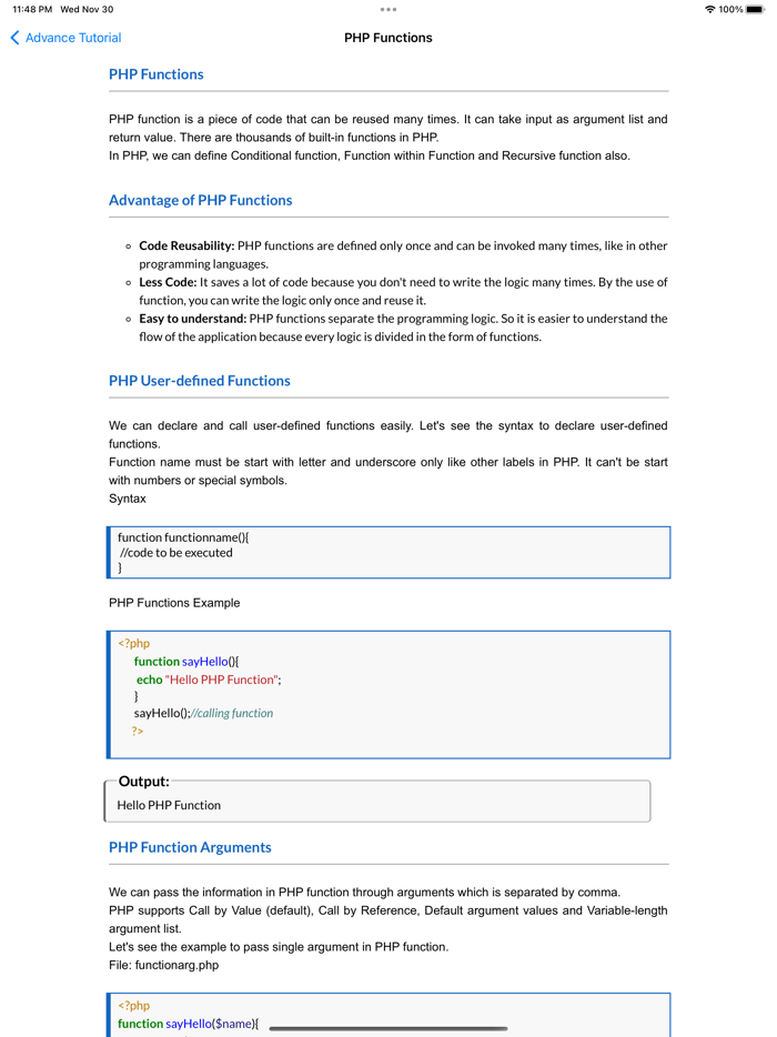 Php Tutorial and Compiler