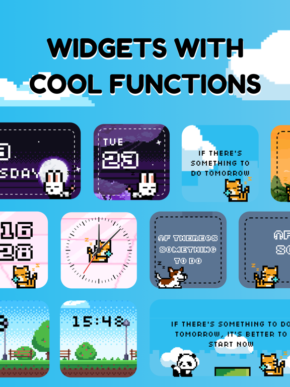 Pixel Pets - Widgets & Island iPad screenshot 6 - Graphics & Design app