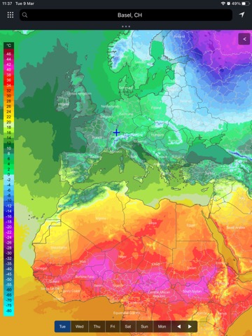 meteoblue weather & mapsのおすすめ画像2