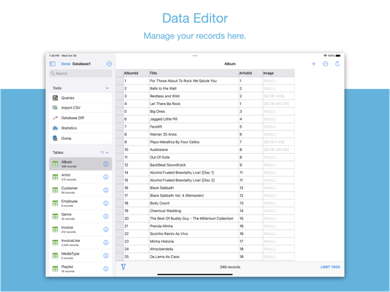Screenshot #5 pour SQLiteFlow - SQLite Editor