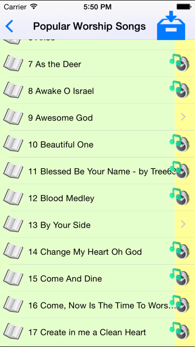 Worship and Praise Lyrics screenshot 2