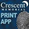 Crescent Memorial Print App delete, cancel