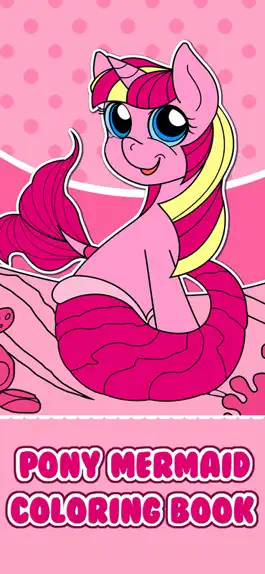 Game screenshot Pony Mermaid Coloring Book mod apk
