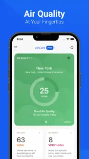 air quality & pollen - aircare iphone screenshot 1