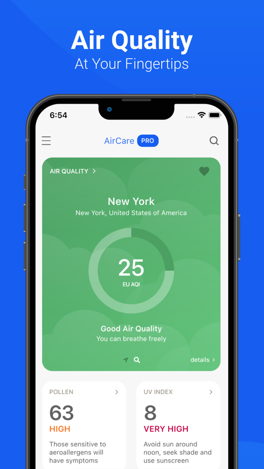 Air Quality & Pollen - AirCare - 8.91.005 - (iOS)