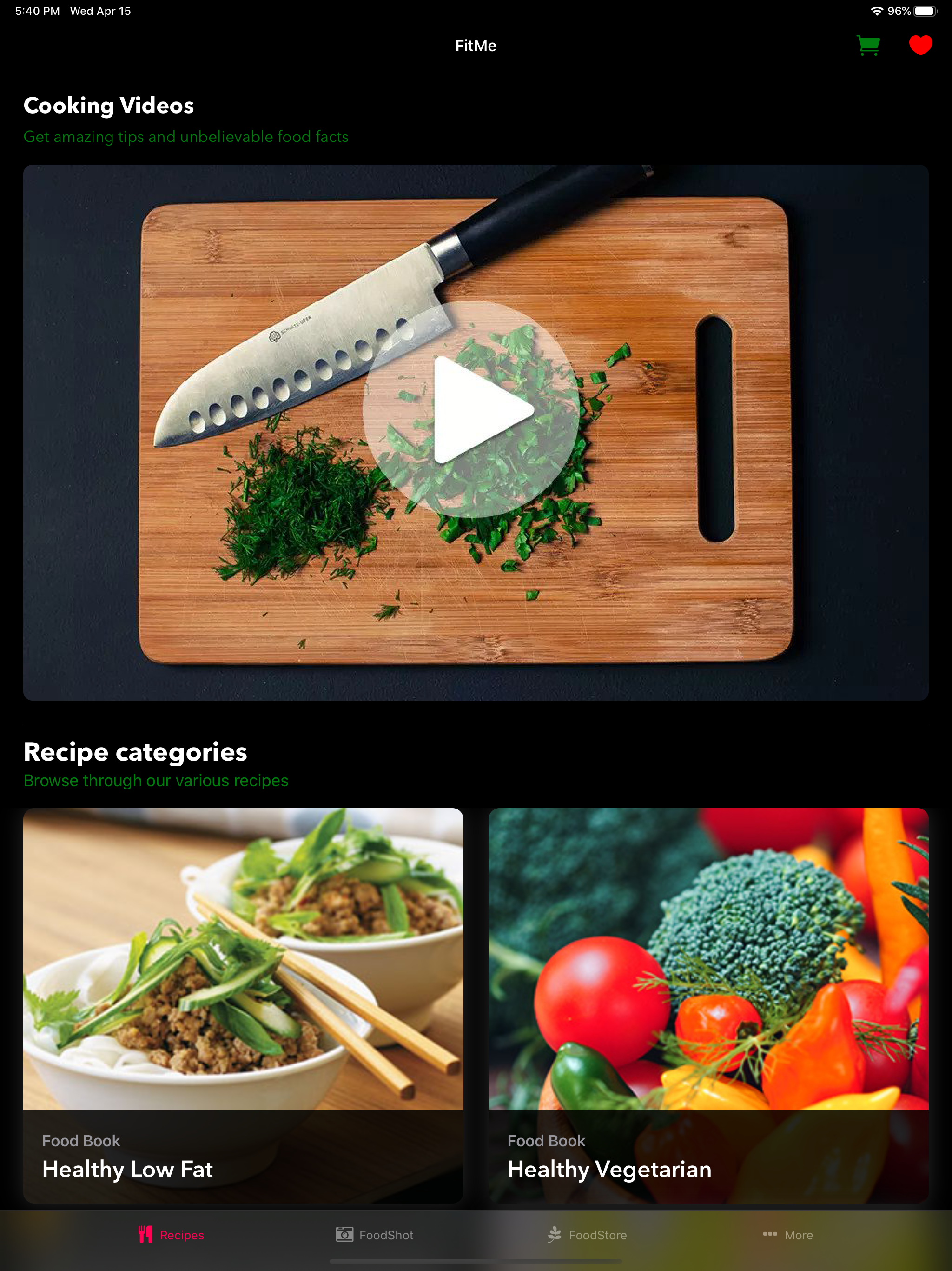 Healthy Recipe Book : FitMe
