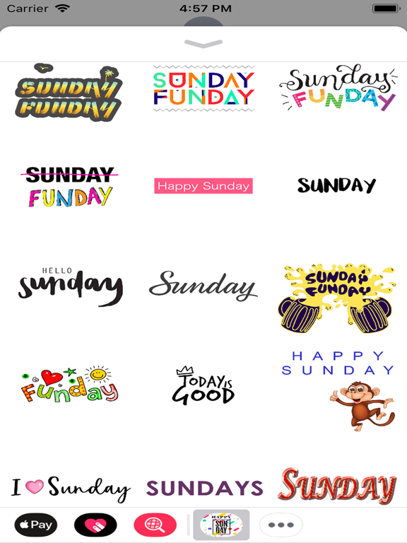sunday stickers iPad screenshot 8 - Stickers app