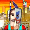 Icon Clown Man Neighbor. Cyber City