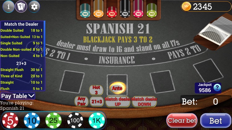 Spanish Blackjack 21