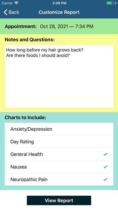 Ovarian Cancer Manager Screenshot