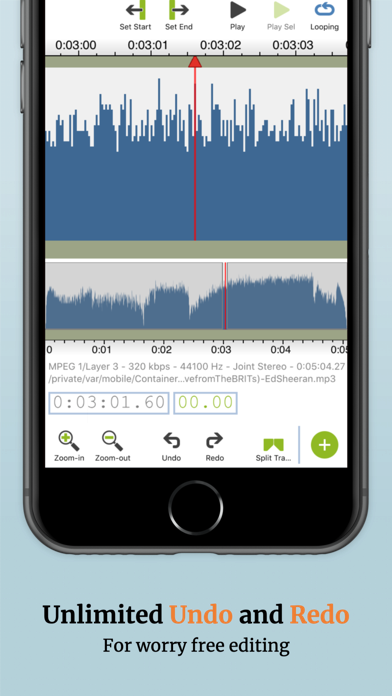 mp3TrueEdit touch Screenshot