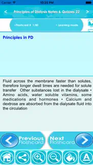 principles of dialysis exam iphone screenshot 3