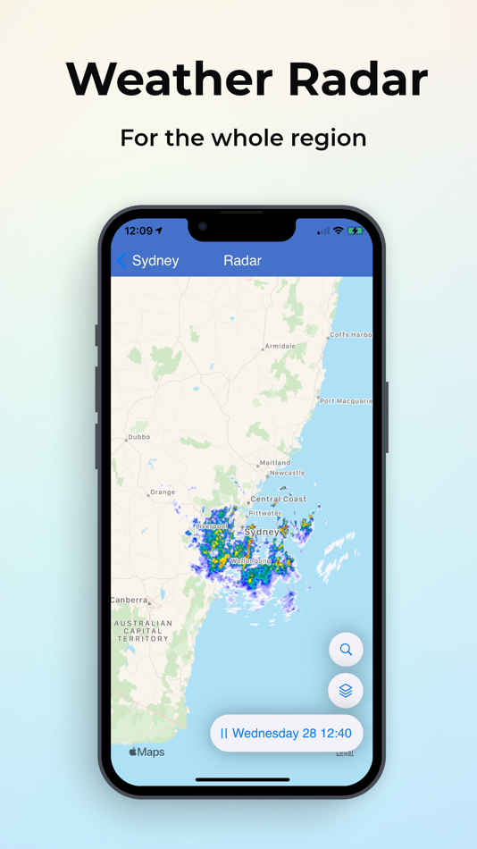 #7. Weather Map (iOS) Podle: Postal Apps