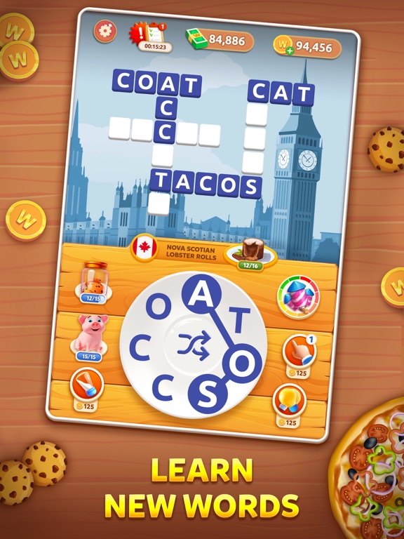 Screenshot #5 pour Wordelicious: Food & Travel