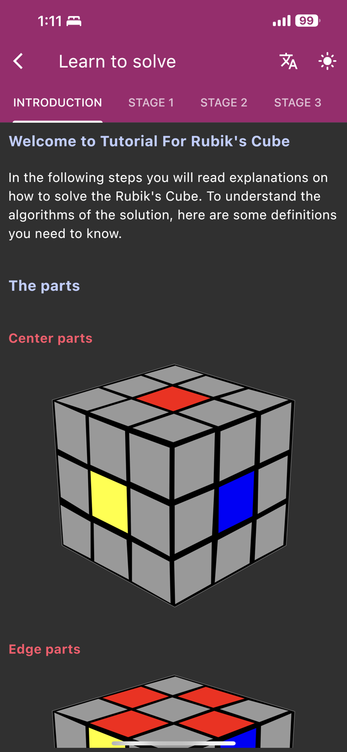 Tutorial For Rubiks Cube