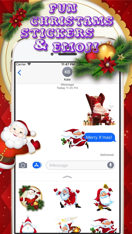 Fun Christmas Stickers & Emoji
