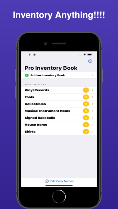 Pro Inventory Book Screenshot
