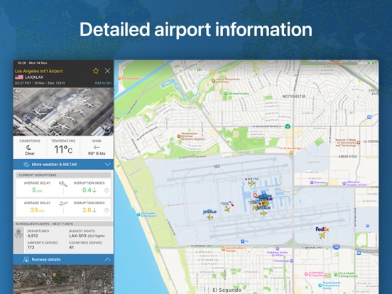 Flightradar24 | Flight Tracker iPad app afbeelding 6