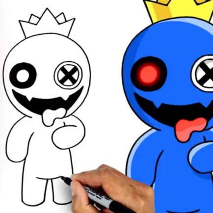 Coloring rainbow blue friends Cheats
