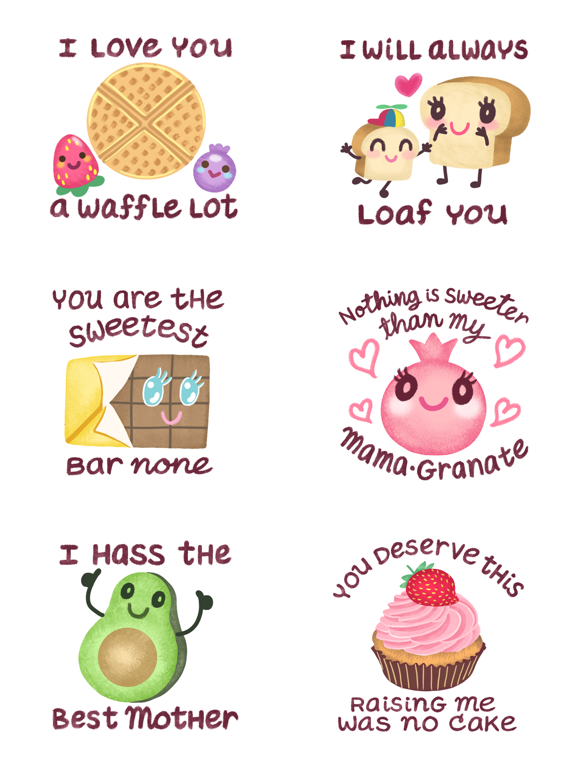 # Puns 4 Mum Sticker Pack iPad screenshot 6 - Stickers app