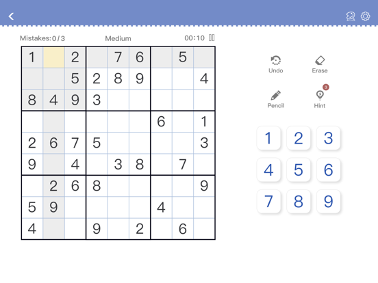 Sudoku - Klassieke Sudoku iPad app afbeelding 7