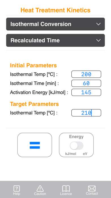 Heat Treatment Kinetics Lite Screenshot