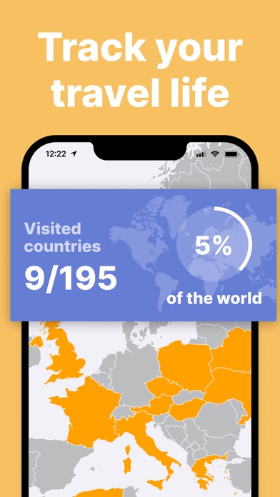 been: track visited countries Screenshot