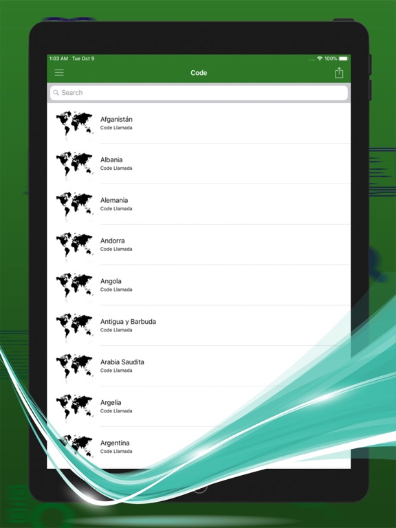 Screenshot #6 pour Prefijos internacionales