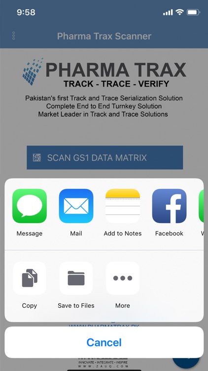 PHARMA TRAX SCANNER